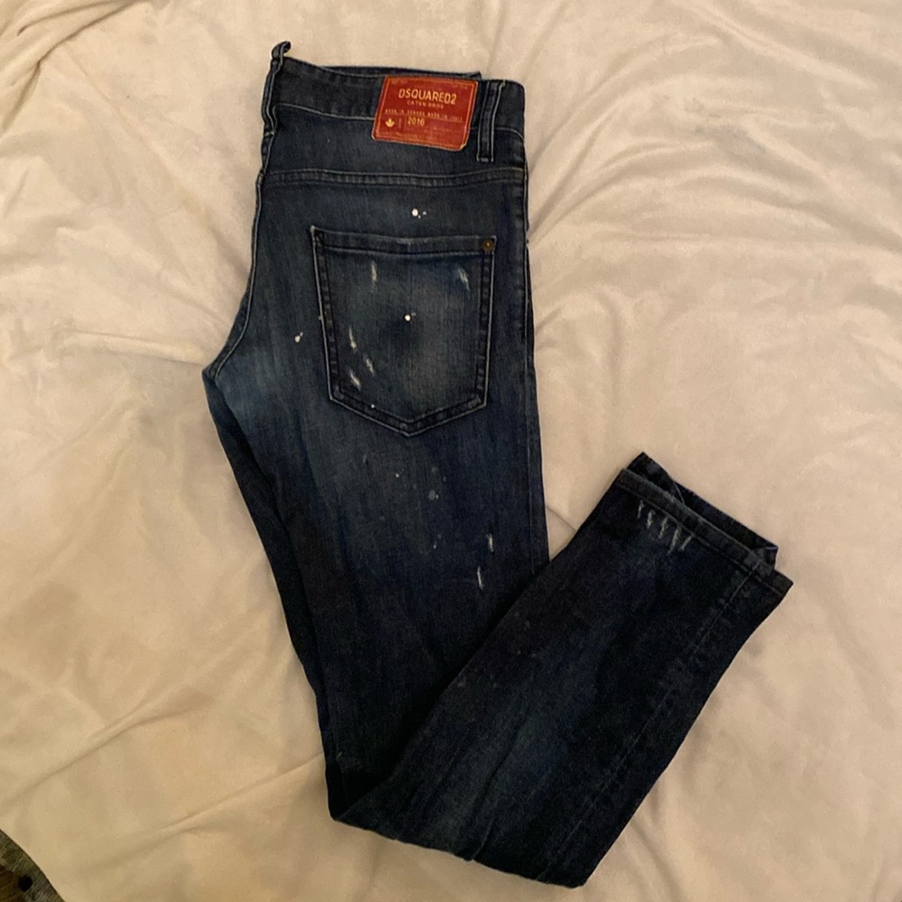 Dsquared distressed jeans. Soft light denim. It fits a 29 inch waist